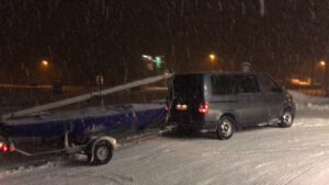 Saisonabschluss bei 4m Welle und Schnee