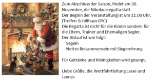 Nikolausregatta am 30.11.2019