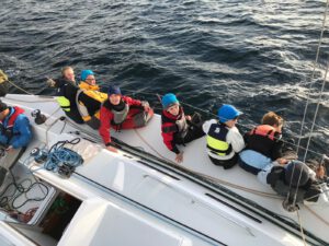 Schnellste gesegelte Zeit der jüngsten und meisten Steuerleute