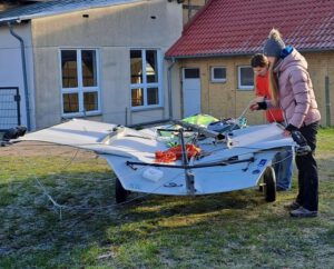 Jetzt im olympischen Skiff