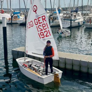 Venia bei der Deutsche Opti Meisterschaft in Kiel
