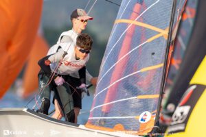 Crash bei der 29er WM in Kiel